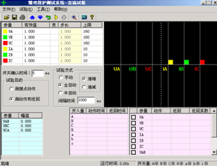 微機繼電保護(hù)測試儀直流試驗