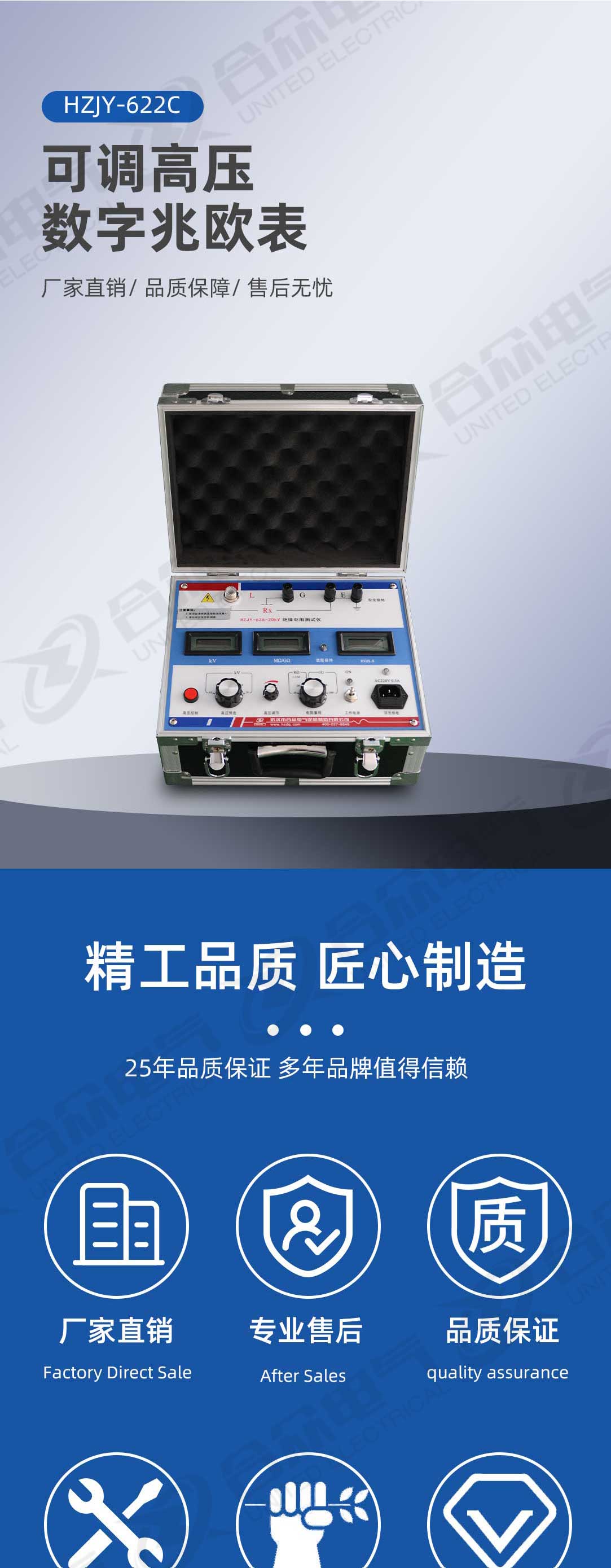 可調(diào)高壓數(shù)字兆歐表